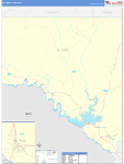 Val Verde County Wall Map Basic Style